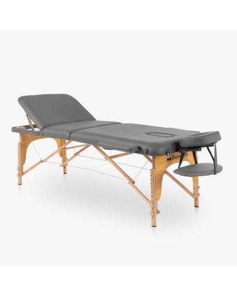 Marquesa Portátil Madeira de 3 Corpos 70x186cm - Lusitana - Cinzenta